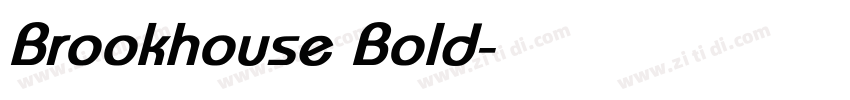 Brookhouse Bold字体转换